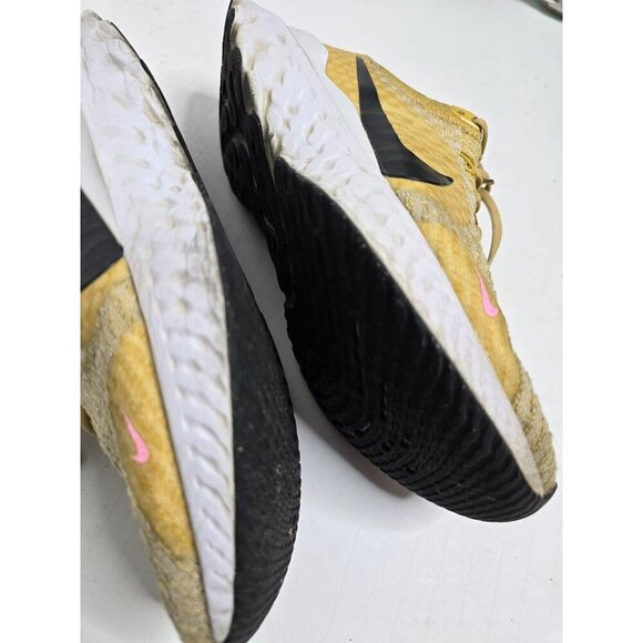 Nike Women's React Infinity Run Flyknit 3 Wheat Gold Sneaker  size 9.5 - Picture 8 of 16